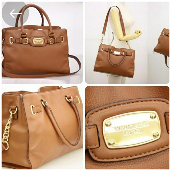 Michael Kors Hamilton East West Heritage Handbag in Cognac - Picture 1 of 10